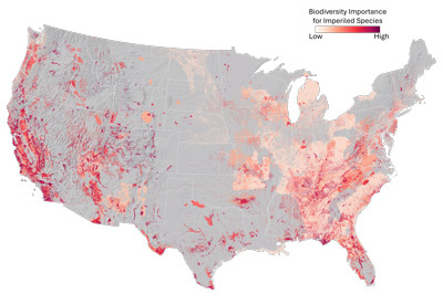 Tour our Map of Biodiversity Importance